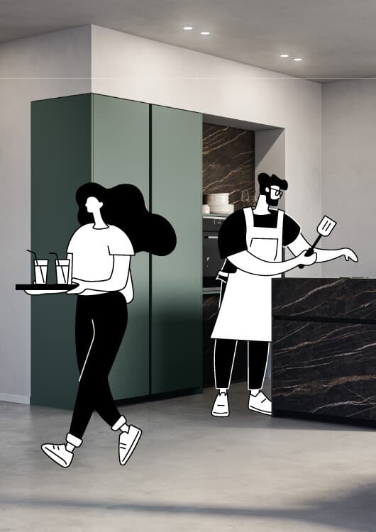Space requirements in the kitchen