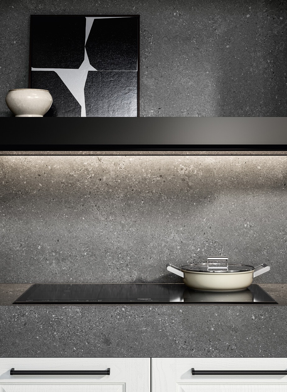 Kitchen with Abitum countertop
