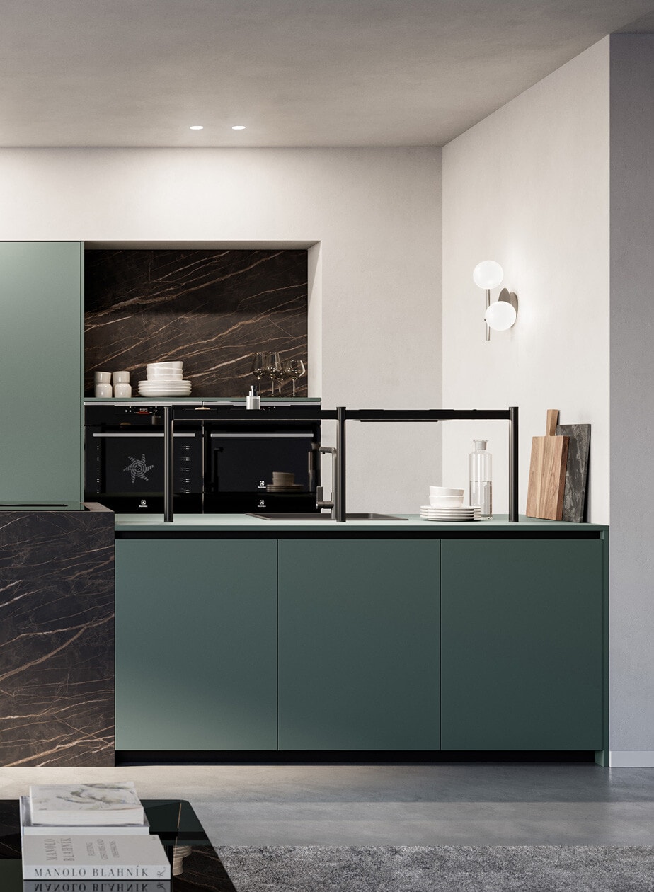 Kitchen with Fenix finish