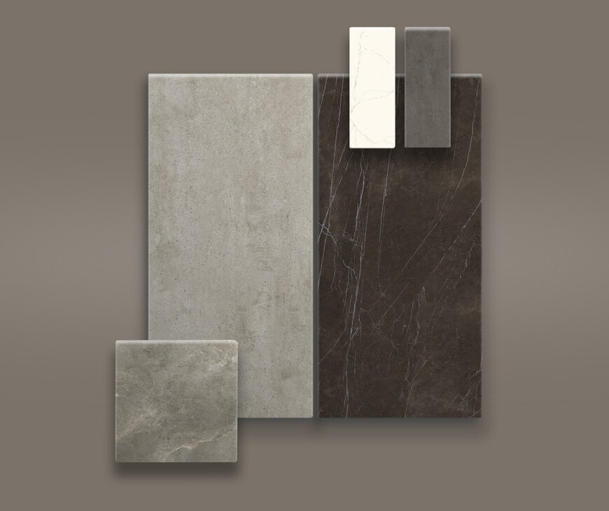 Cucina Sapienstone® ceramic countertop material samples