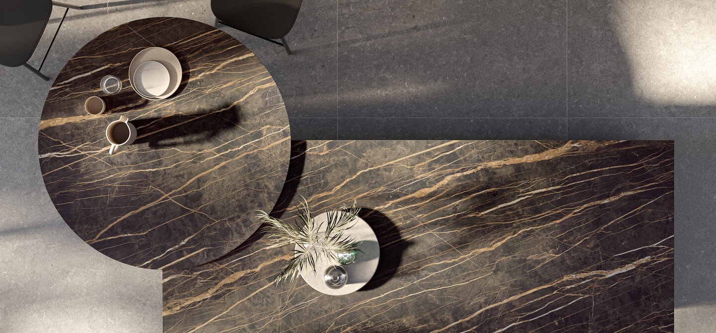 Cucina kitchen countertop and worktop materials