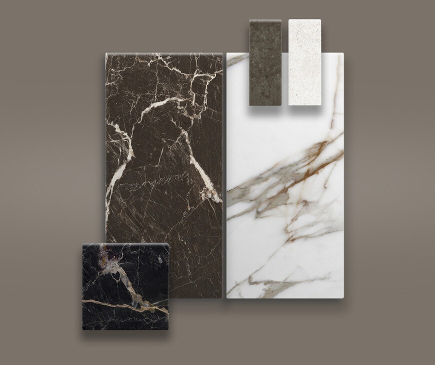 Abitum ceramic countertop material samples