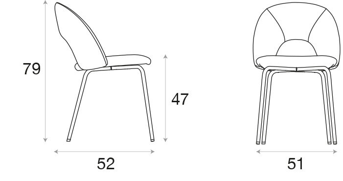 Chair specifications diagram
