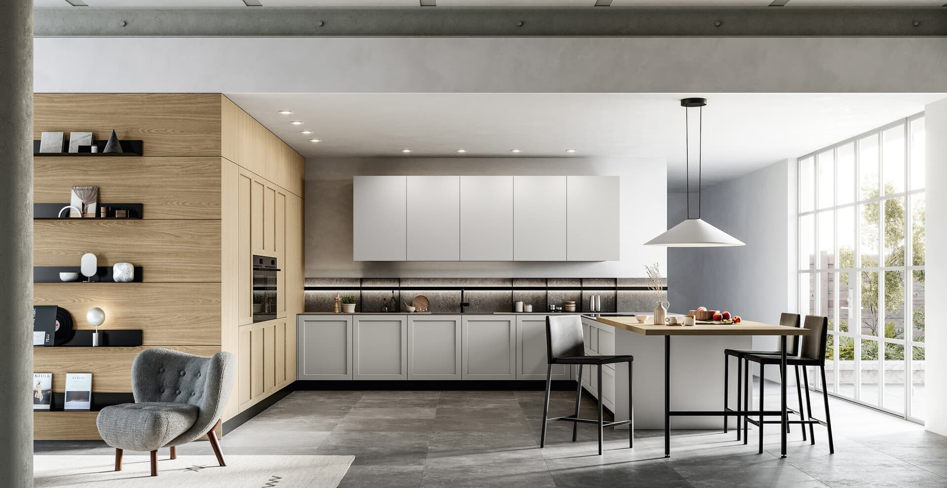 Alma contemporary kitchen — view 2