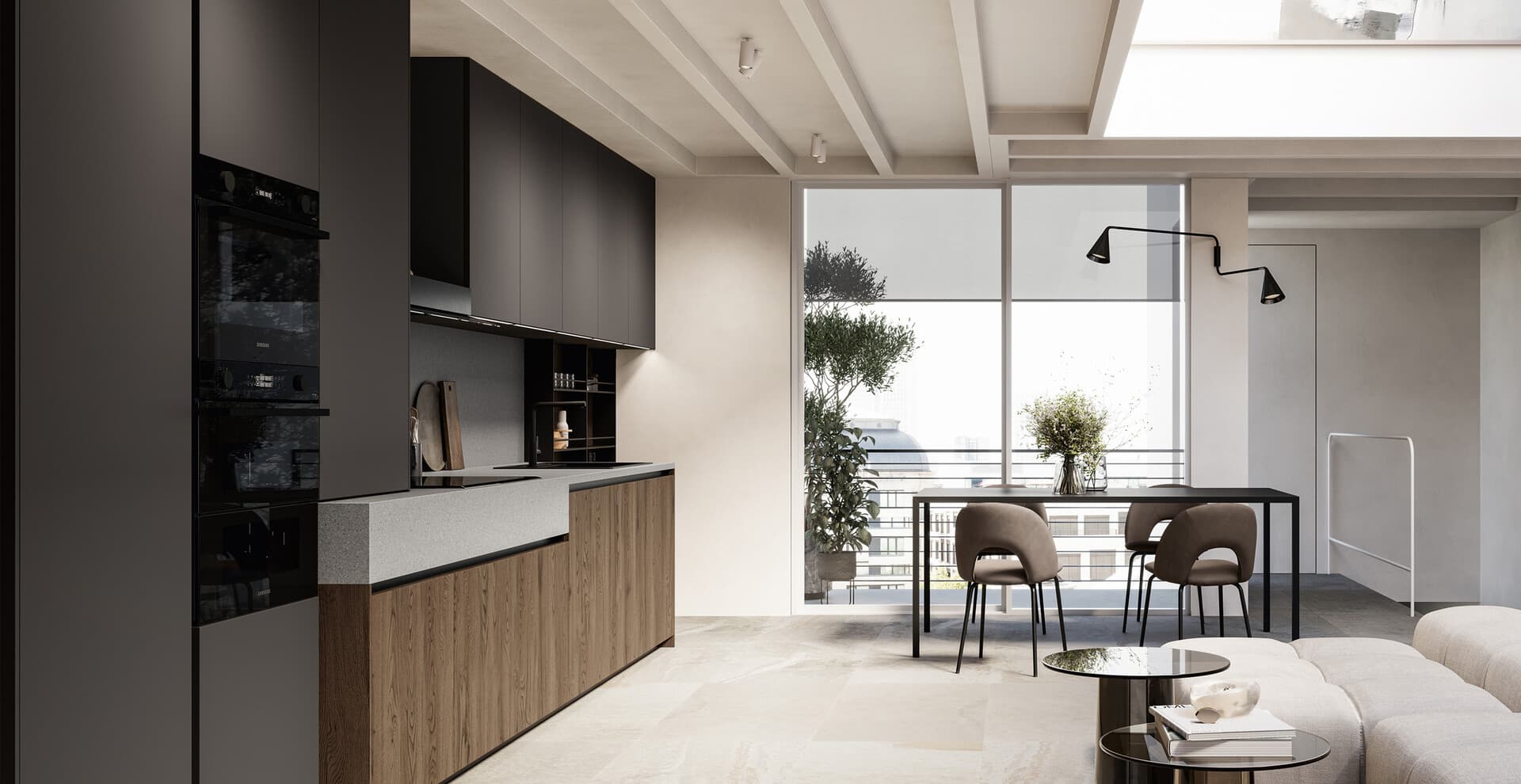Asia modern kitchen — view 2