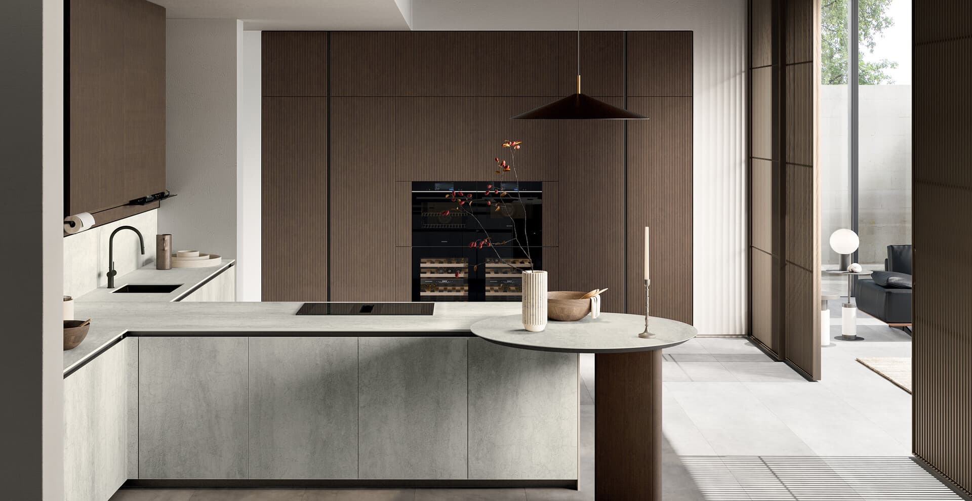 Glass design kitchen
