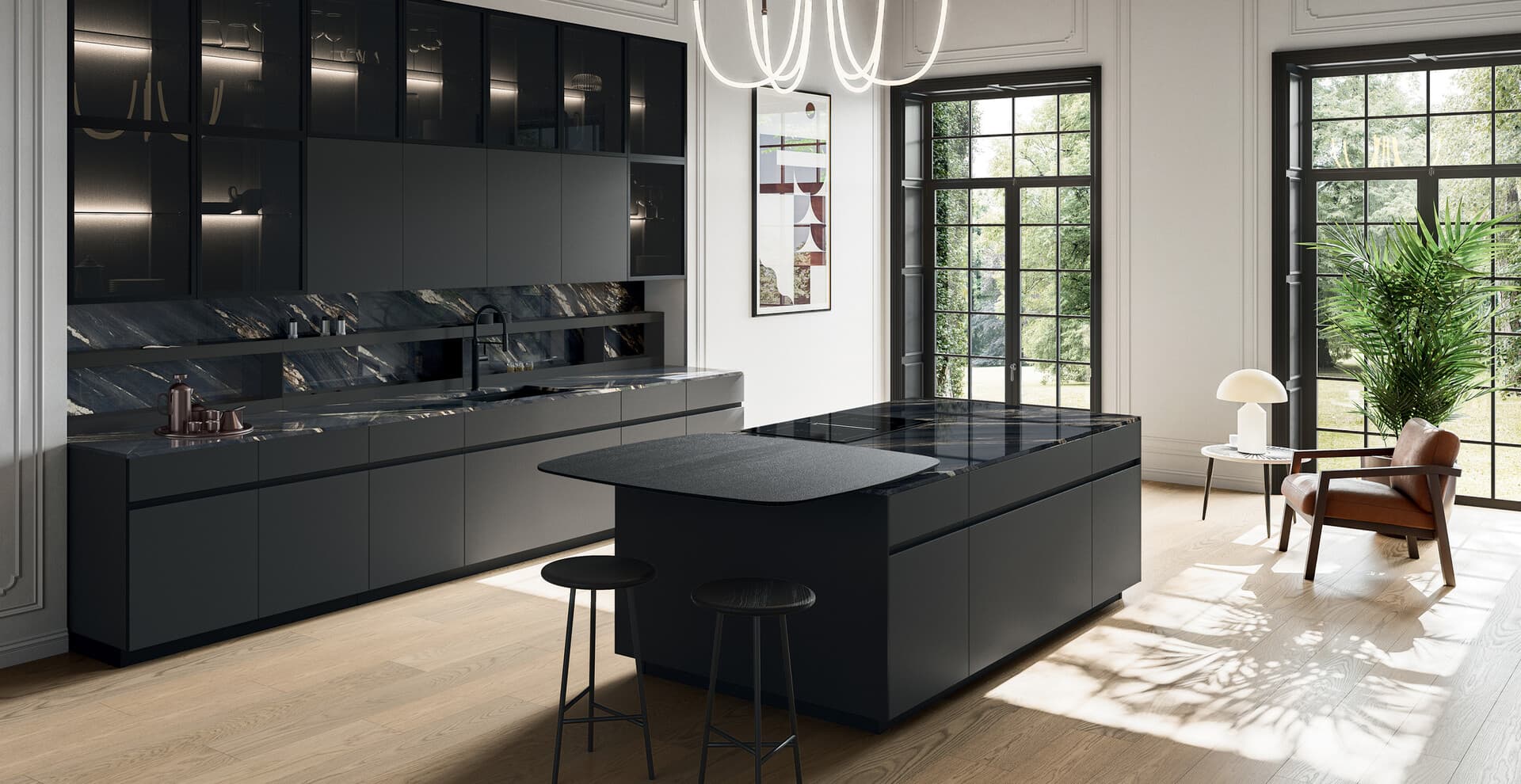 Glass design kitchen — view 3
